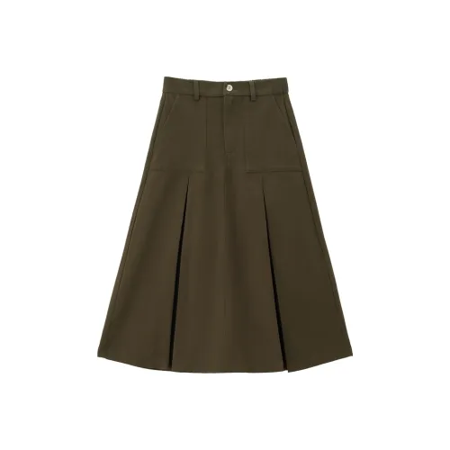 Giordano Повседневный Длинный Юбка Женские