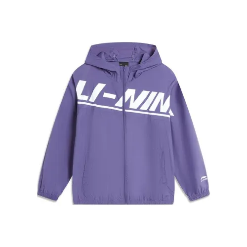 LINING YOUNG Детский топ Sports Life Collection Темно-фиолетовый Синий Детский