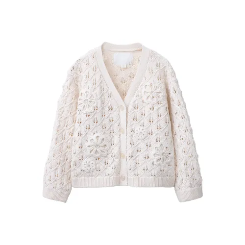 ZARA Свитер Натуральный Белый Children Возраст 3-7 Лет