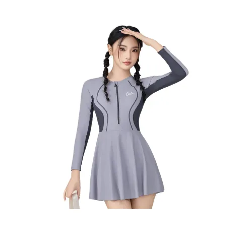 Барби Ван-Пис Купальник Женский Серый Фиолетовый