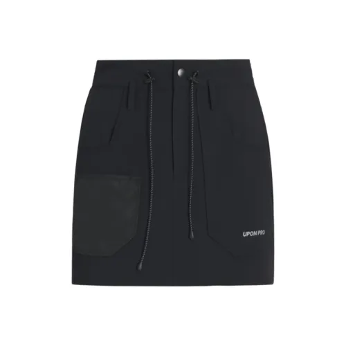 UPON PRO Карго Юбки Короткие Женские Обсидиановый Черный