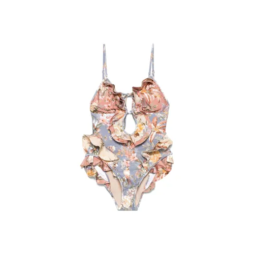 Zimmermann FW24 One-piece Swimsuit Women's Scarlet Brown