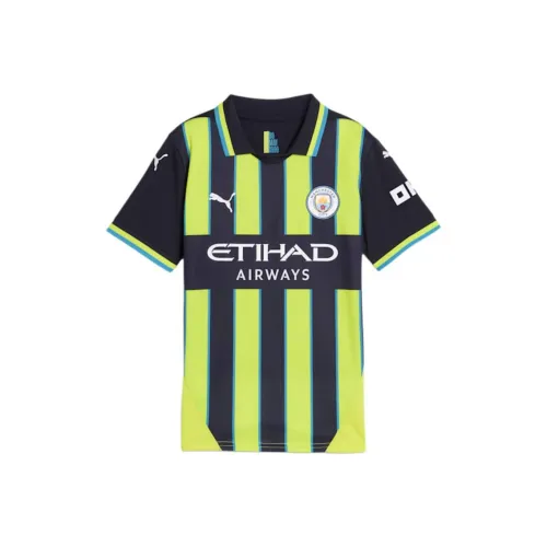 PUMA Manchester City Football Club SS24 Детский футбольный джерсий Желтый Синий Подростки