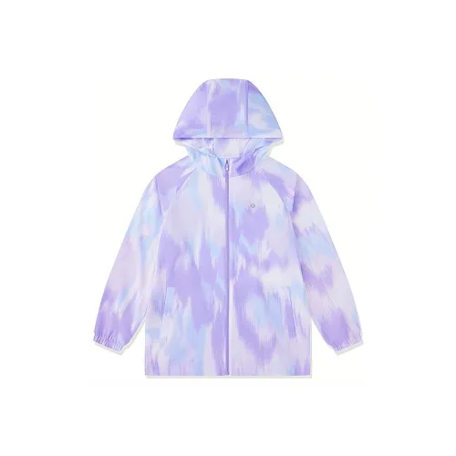 QIAODAN Одежда с защитой от солнца Снег Фиолетовый Full Принт Подростки