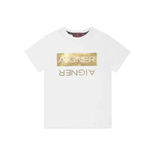 Aigner Kids Белая Kids T-рубашка