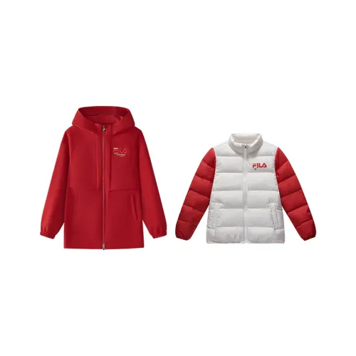 FILA KIDS x Cath Kidston Пуховик Легенда Красный для детей 3-7 лет