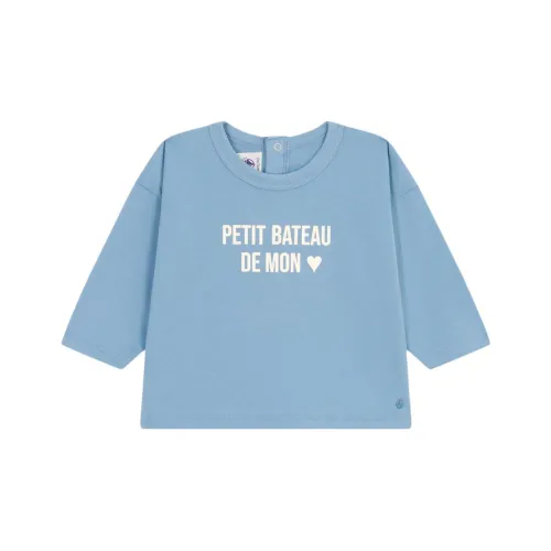 PETIT BATEAU T-рубашка синяя для малышей и детей дошкольного возраста
