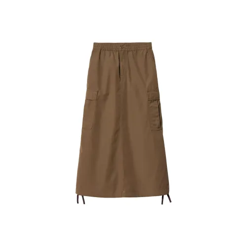 Carhartt WIP Collaboration FW24 Коричневый Женские Повседневные Длинные Юбки