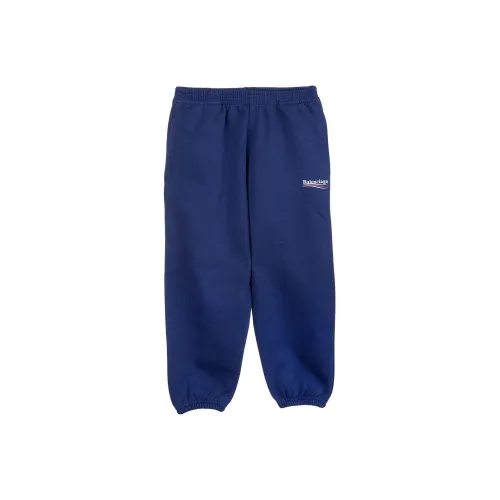 Детские Balenciaga Вязаные Спортивные Штаны SS23 Свободного Кроя Синие