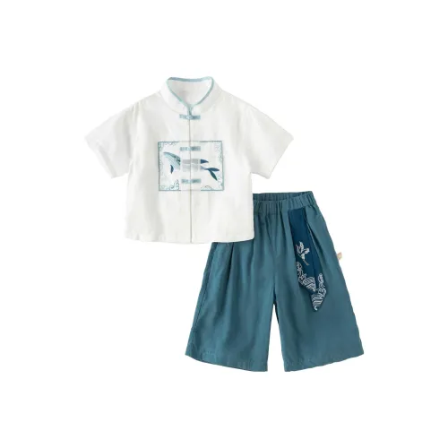 DAVE BELLA Повседневная спортивная одежда From the Eastern Series Рыбка Belly Белый Детский