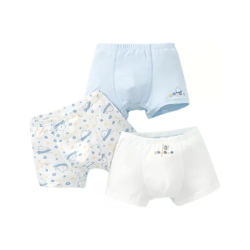 YeeHoO Пачка OF 3 Синий и белый Детские Трусы