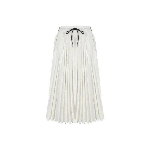 Sacai Повседневный Длинный Юбка Женская Белая