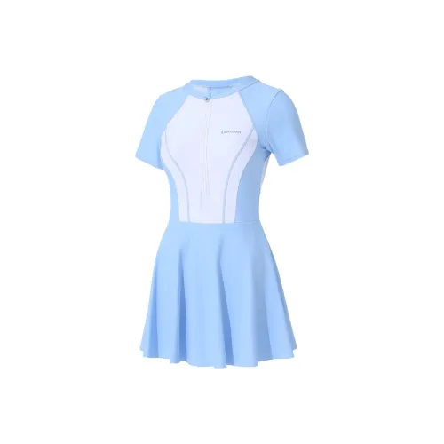 QIAODAN Ван-Пис Купальник Женский Синий Белый