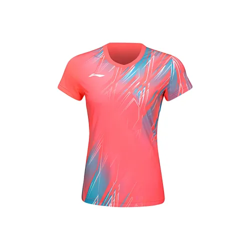 Подкладка Badminton series Бадминтон Джерси Женские Флуоресцентный Бегония Красный