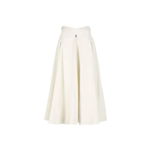 MSGM SS25 Повседневный Длинный Юбка Женская Белая