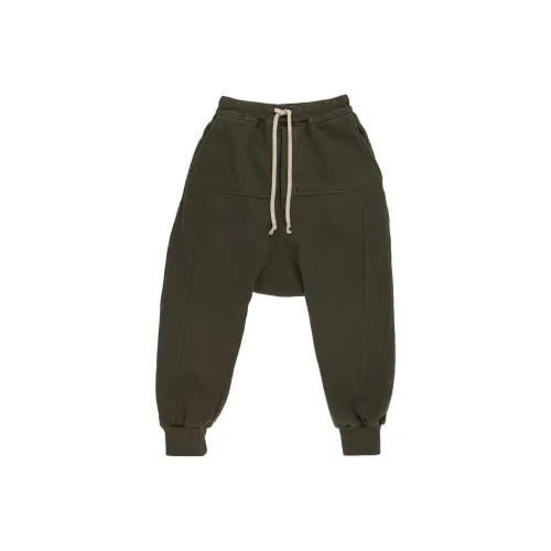 Rick Owens RO Повседневные брюки Prisoner Шнур в зеленом цвете Furka Heavy Свитшот Детский зеленый