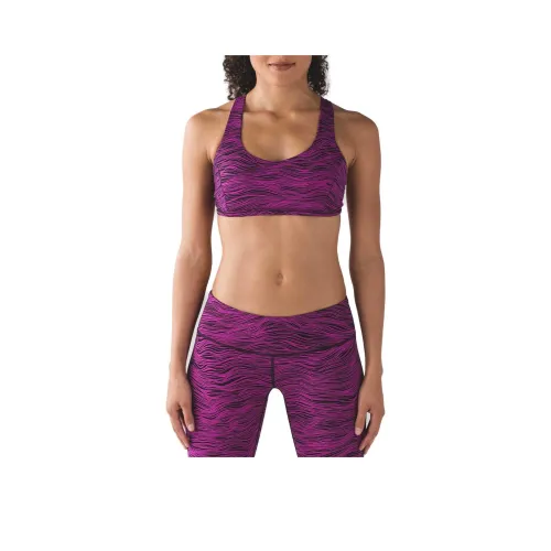 lululemon Free To Be Peaceful Спортивное белье Женское Фиолетовое Черное