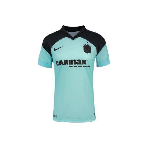 nike Dri FitNWSL NJ NY Gotham FC 2025 Stadium Гостевой Футбол Джерси Женские Павлиний зеленый Черный