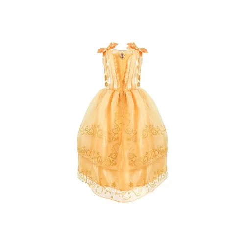 IKALI Детское платье Beauty And The Beast Желтое для девочек