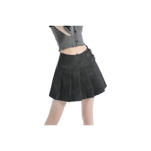 Кожаные короткие юбки MM женские
