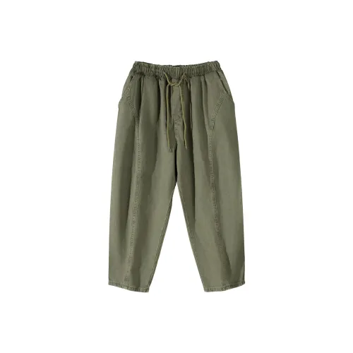 DAVID&ME Армейский зеленый Унисекс Джинсы