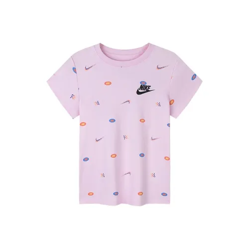 NIKE Розово-вишневый Детские дошкольные футболки T