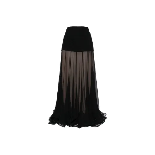 Zimmermann SS24 Повседневный Длинный Юбка Женские Черный