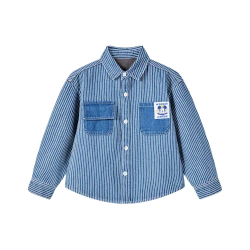 Disney Детский топ джинсового синего цвета для малышей