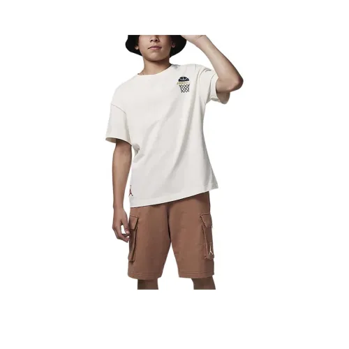 Nike T-Shirt Светлый Айвори Белый Детский