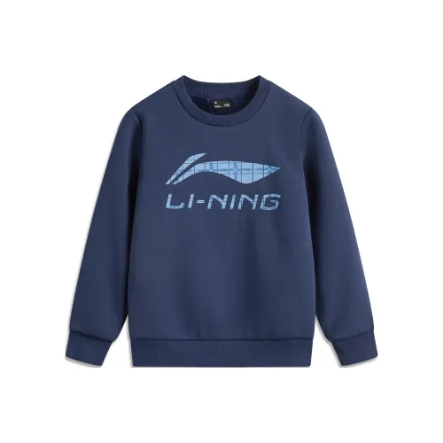 LINING YOUNG Свитшот Sports Life Collection Темный корабельный синий Подростки