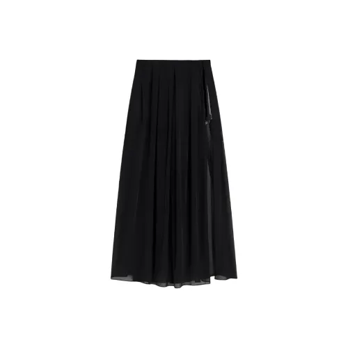 BEBE Черные Женские Повседневные Длинные Юбки