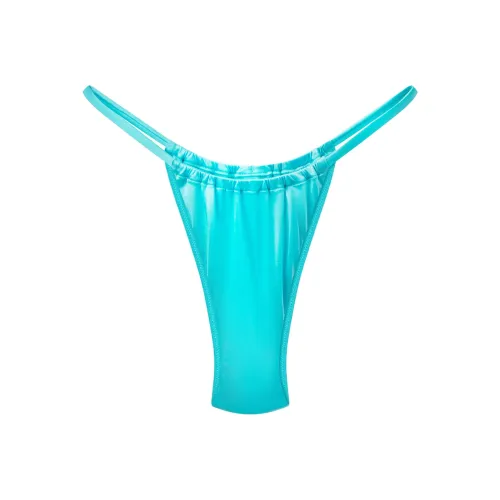 Khy FW24 Drop 010 Ruched Micro Bikini Bottom Swimwear Women's AQUA AQUA Green Кхи FW24 Drop 010 Руче Micro Bikini Bottom Swimwear Женские AQUA AQUA Зеленый