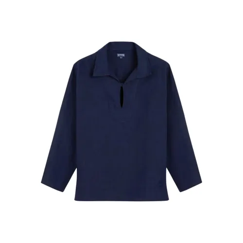 INES DE LA FRESSANGE x VILEBREQUIN Куртки и пальто унисекс морской синий