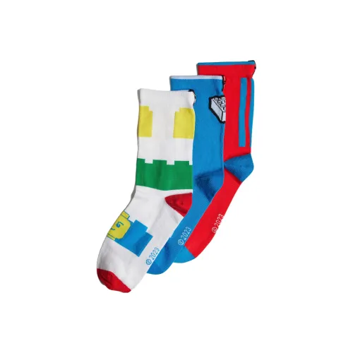 Adidas 3 шт Белый, Синий, Красный Kids Носки