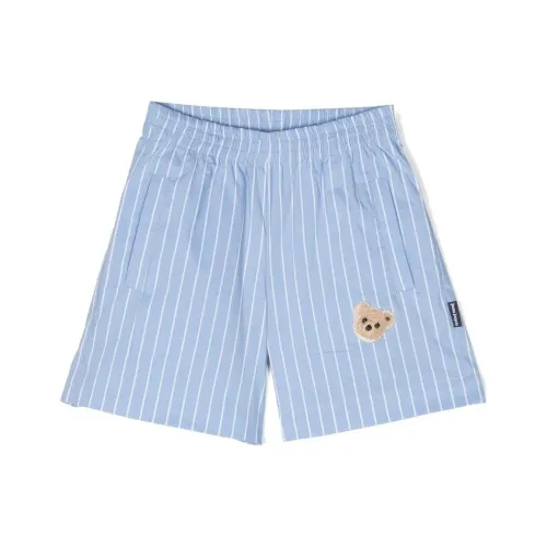 PALM ANGELS Blue Kids Short