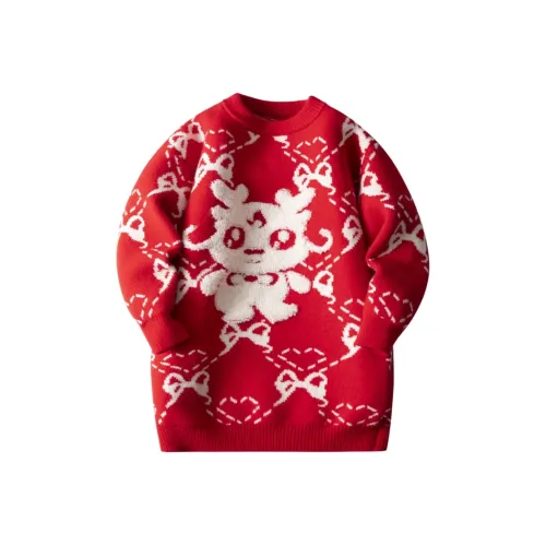 SNOOPY Свитер Энергичный Красный для детей 3-7 лет