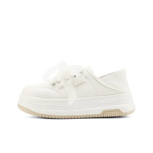 FIVE PLUS Slip-resistant Abrasion-resistant Low-top Скейтборд Кроссовки Женские Бежевые