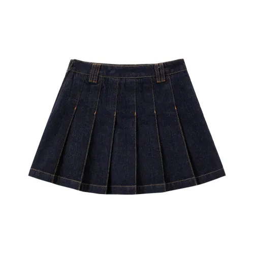 LEDIN Джинсовые короткие юбки Женские Темно-синий