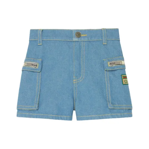 GUCCI Детская одежда SS23 Шорты Детские Светло-Синие