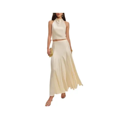 Reformation Sera Шелковый Двухкомпонентный Комплект с Юбкой Женские