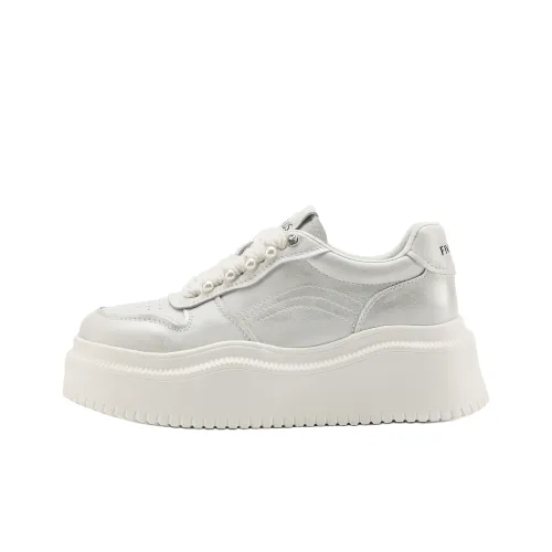 FIVE PLUS Slip-resistant Abrasion-resistant Low-top Скейтборд Кроссовки Женские Silver