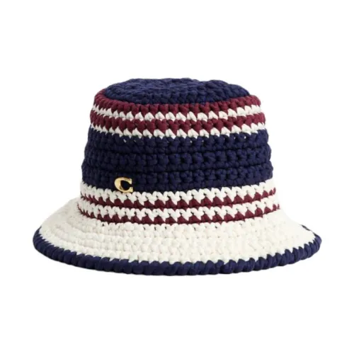 COACH Хлопок полиэстер Шляпы ведра Женские Синий