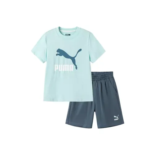 PUMA Повседневная спортивная одежда Розовый зеленый Детский