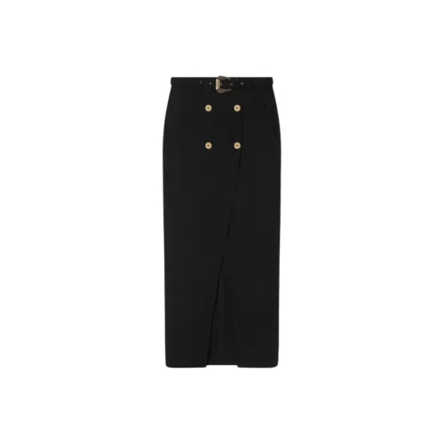 VERSACE Повседневный Длинный Юбка Женские Черный