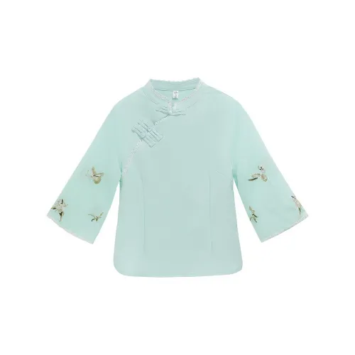 SONDR Аква-синий Женские Рубашки