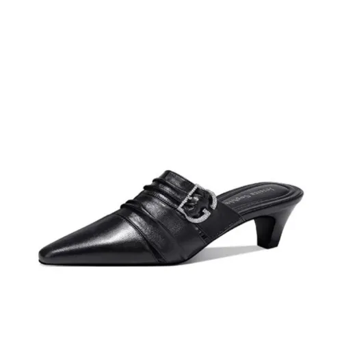 JESSICA SOPHIA Резиновая подошва Metal Rhinestone Устойчивые к истиранию Домашние тапочки Женские