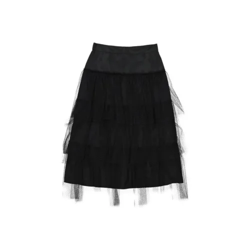 Burberry Повседневный Длинный Юбка Женская Черная