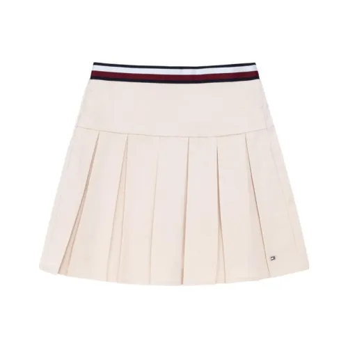 Tommy Hilfiger Полосы Умеренный Юбка Детский Классический Бежевый