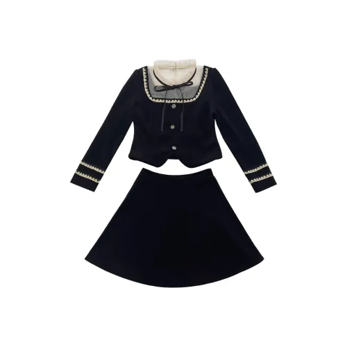 TUSHIFEI Комплект с юбкой Женские Черный