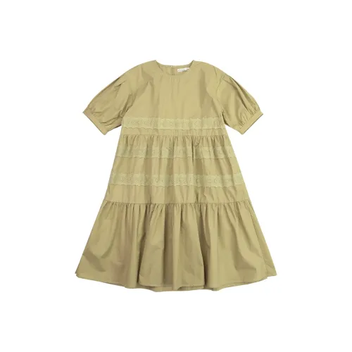 Pure And Good Детское платье для подростков коричневый